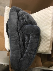 lot 6117 image: Large Grey Dog Bed - unknown brand