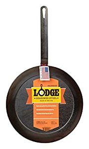 lot 6125 image: Lodge 12 Seasoned Carbon Steel Skillet