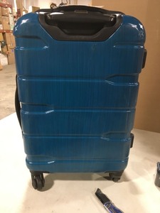 lot 6138 image: Carry On Luggage w Combination Blue