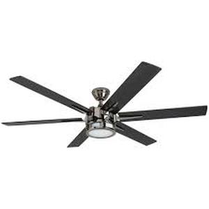 lot 6062 image: Honeywell Kaliza 56-Inch Gun Metal Indoor LED Ceiling Fan with Remote