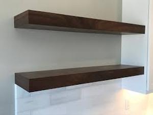 lot 6147 image: Floating Shelves Walnut