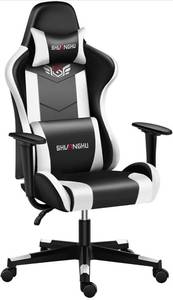 lot 903 image: shuanghu Gaming Chair Office Chair Ergonomic PC Computer Chair Reclining Racing Chair with Headrest and Lumbar Support Gaming Chair.