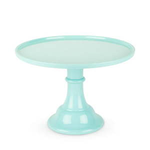 lot 908 image: Cakewalk 8 in Round Melamine BirthdayChristmas Dessert Stand Green