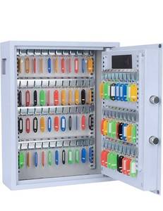 lot 946 image: Key Cabinet with Digital Lock - Heavy Duty Secured Storage, Lock Box with Key Tags Wall Mounted Metal Steel Key Safe - Ideal for Home Hotels Schools & Businesse