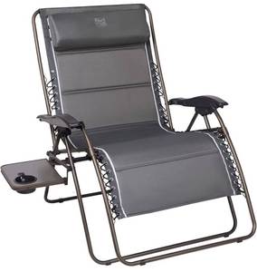 lot 990 image: TIMBER RIDGE XXL Oversized Zero Gravity Chair (Gray)