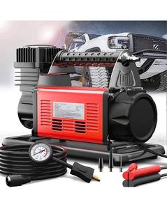 lot 1012 image: Gobege 12V Portable Air Compressor, 6.35CFM Car Tires Inflator, Car Air Compressor for Truck Tires Heavy Duty Max 150PSI. Retails $179