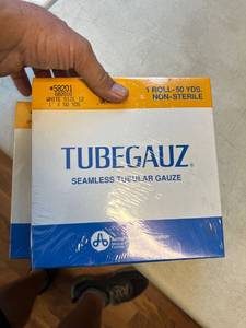 lot 1020 image: Lot of 3 Large Fingers And Toes Tubeguaz, Medical Action, 1 Inch X 50 Yard