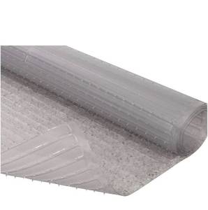 lot 1023 image: Resilia Floor Protector for Deep Pile Carpet, Clear, Easy-to-Clean Plastic Mat, 36 Inches x 12 Feet