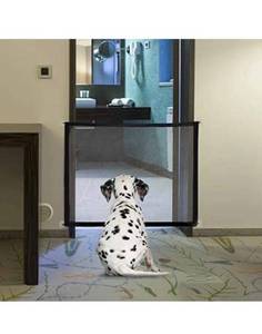 lot 1026 image: NWK Portable pet gate- PICTURE IS SIMILAR BUT NOT EXACT SAME