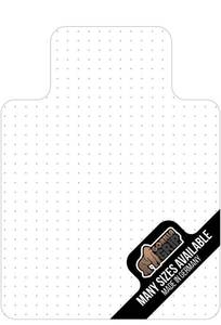 lot 1029 image: Gorilla Grip Premium Polycarbonate Studded Chair Mat for Carpeted Floor, 47x29 H