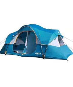 lot 1059 image: UNP Camping Tent 10-Person-Family Tents, Parties, Music Festival Tent, Big, Easy Up, 5 Large Mesh Windows, Double Layer, 2 Room