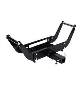 lot 1077 image: OFF ROAD BOAR Universal Winch Mount Plate - 15000Lbs Capacity Winch Mounting Hitch , Recovery Winch Cradle, Bumper 2 Hitch Receiver with Folding Bracket