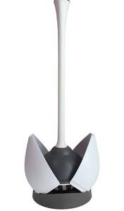 lot 1082 image: Clorox 620027 Toilet Plunger and Hideaway Caddy Bathroom Combo, Base, WhiteGrey