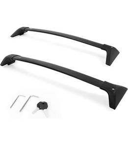 lot 1087 image: Autekcomma Roof Rack Cross Bars for Toyota RAV4 2019 -2022 (Not Fit Models for AdventureTRD Off-Road). Anti-Theft Lock Mechanism Black Matte Aluminum. Retails $139