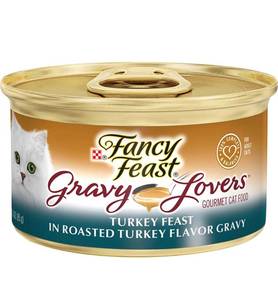 lot 1099 image: Purina Fancy Feast Gravy Wet Cat Food, Gravy Lovers Chicken & Beef in Grilled Chicken Flavor Gravy - (23) 3 oz. Cans