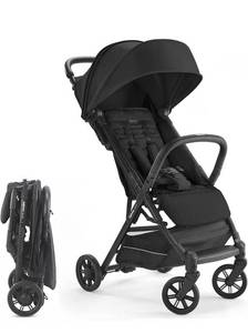 lot 1121 image: Inglesina Quid Baby Stroller, Lightweight Foldable Travel Stroller for Airplane, Onyx Black. Retails $299