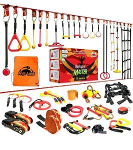 lot 1138 image: ArysLand Obstacle Course for Kids - with 18 Accessories & Bag. Retails $219