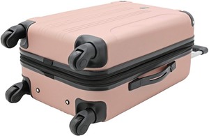 lot 700 image: Travelers Club Sky Luggage Set, Rose Gold, 2 Piece