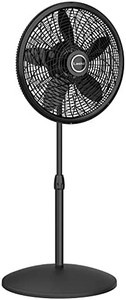 lot 717 image: Lasko Elegance & Performance Pedestal Fan, 18 Inch, Black