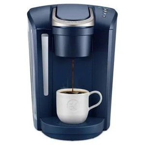 lot 929 image: Keurig K-Select Coffee Maker, Single Serve K-Cup Pod Coffee Brewer, With Strength Control and Hot Water On Demand, Matte Navy