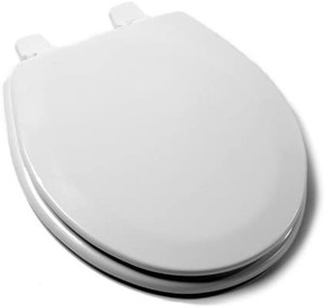 lot 1104 image: Comfort Seats Deluxe Molded Wood Round Toilet Seat