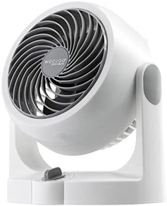 lot 1107 image: IRIS USA WOOZOO Air Circulator Fan, Vortex Fan, Desk Fan, Portable Fan, 3 Speed Settings, 6 Tilting Head Settings, 52ft Max Air Distance, Medium