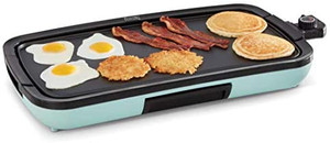 lot 1110 image: DASH Deluxe Everyday Electric Griddle with Dishwasher Safe Removable Nonstick Cooking Plate