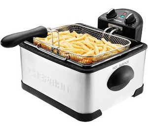 lot 1131 image: Chefman 4.5 Liter Deep Fryer wBasket Strainer, XL Jumbo Size, Adjustable Temperature & Timer, Perfect for Fried Chicken, Shrimp, French Fries, Chips & More, Removable Oil Container, Stainless Steel