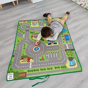lot 1207 image: Rollmatz Kids Play Mat - Versatile Waterproof Children��s Playmat for Boys & Girls Bedroom & Playroom - For Playing with Toys - Indoor & Outdoor Use - Large Size 79�� x 47 - Roam the City Design