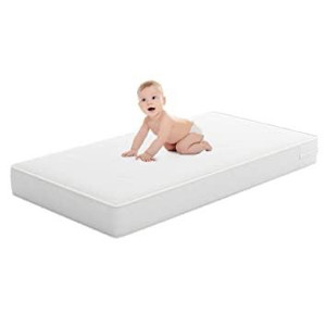 lot 1213 image: Safety 1st Sweet Dreams 5 Firm Crib & Toddler Mattress, White