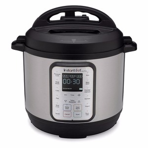 lot 1304 image: Instant Pot - 8 Quart Duo Plus 9-in-1 Electric Pressure Cooker - Silver - Silver