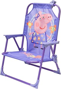 lot 1307 image: Idea Nuova Peppa Pig Kids Outdoor Beach Chair with Umbrella
