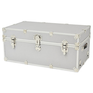 lot 1322 image: Rhino Trunk and Case�� Large Rhino Armor Trunk in Silver