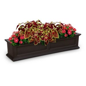 lot 1337 image: Mayne 60 x 11 x 11 Rectangle Espresso Plastic and Polyethylene Window Box