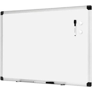 lot 1340 image: Amazonbasics Magnetic Framed Dry Erase White Board, 24 X 36 Inch 24 X 36