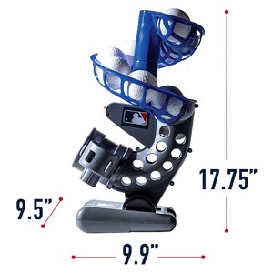 lot 1345 image: Franklin Sports - MLB Electronic Baseball Pitching Machine - Blue