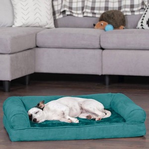 lot 1352 image: Dark Turquoise Dog Bed Medium Size Pillow Sides