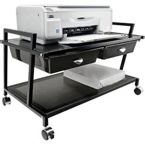 lot 2101 image: Vertiflex Underdesk Machine Stand with Drawers, Black