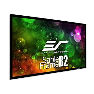 lot 2131 image: Elite Screens Sable Frame B2 135-INCH Projector Screen Diagonal 169 Diag Active 3D 4K 8K Ultra HD Ready Fixed Frame Home Theater Movie Theatre Black Projection Screen with Kit, SB135WH2