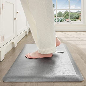lot 2207 image: Antifatigue mat 20 x 39 x 34 gray light gray