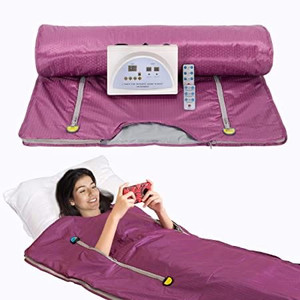 lot 2209 image: TaTalife Portable Far-Infrared Sauna Blanket, Digital Heat 2 Zone Sauna with Remote Control, Professional Home Sauna Heated Blanket Therapy for Recovery Wellness Relaxation