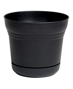 lot 3130 image: Bloem 14 Saturn Planter with Saucer