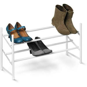 lot 3140 image: Honey Can Do 2-tier Expandable Shoe Rack, White