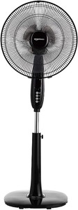 lot 3141 image: Amazon basics adjustable oscillating standard pedestal fan, 16 inch