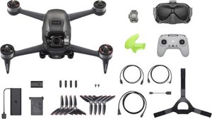 lot 3205 image: DJI FPV Drone Combo with Remote Controller and Goggles