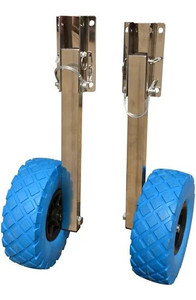 lot 3210 image: Stainless Steel Boat Transom Launching Wheel Dolly for Inflatable Boat