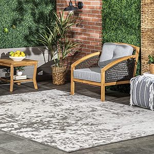 lot 3223 image: nuLOOM Meaghan Contemporary Abstract Runner Rug, 2 8 x 8, Grey