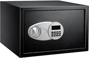 lot 3231 image: Amazonbasics Security Safe 40 L 1.2 Cubic Feet - Black