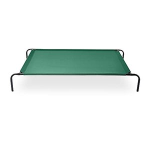 lot 3304 image: Amazon Basics Cooling Elevated Pet Bed, Extra Large (60 x 37 x 9 Inches), Green