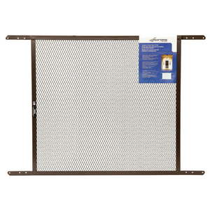 lot 3305 image: Saint-Gobain ADFORS 24in. x 30in. Brown Steel Door Grilles Screen